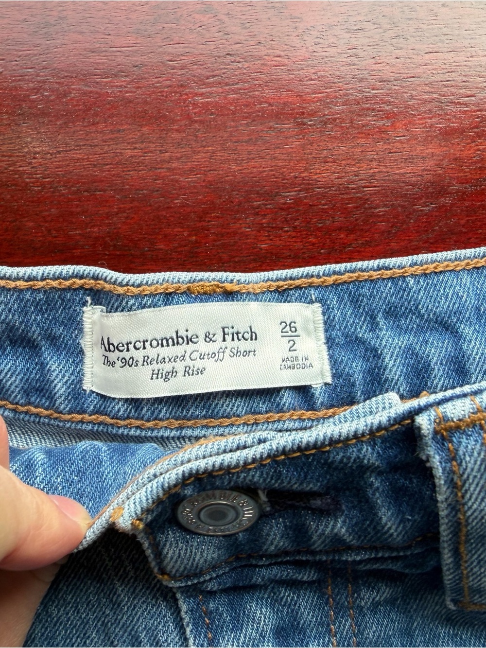 Abercrombie & Fitch Light Blue Denim Jean Shorts - Picture 2 of 3